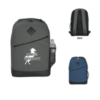 Backpack with adjustable padded shoulder straps and main compartment with...