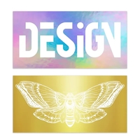 Metallic sticker printing creates eye-catching designs with a shimmering...