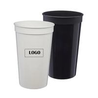 BPA-free recyclabe plastic stadium cup of 22 oz. capacity plus... from ASI...
