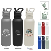 17 oz. recycled stainless steel bottle with double wall insulation, lid......