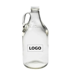 Clear Glass Brewery Growler, 64 oz.