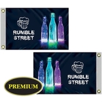 12" x 18" Custom Double Sided Knitted Polyester Flags