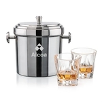Milano Ice Bucket & Oakhaven On-the-Rocks Set