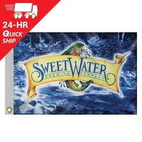 Quickship 2' x 3' Digitally Printed Single Reverse Outdoor Knitted...