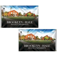 Outdoor 3' x 5' full color knit polyester flag with heading... from ASI 80228...