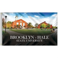 Outdoor 3' x 5' full color knit polyester flag with heading... from ASI 80228...