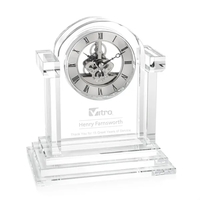 The Velia Clock is an exquisite optic crystal timepiece featuring a... from...