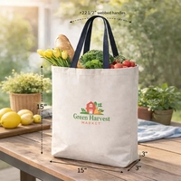 10 oz. 100% cotton canvas tote bag / shopping bag with... from ASI 41511...