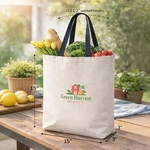 12 oz. Marianne Promo Cotton Canvas Tote w/Color Handle