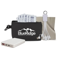 7 pcs Tech Kit in Black Mesh Zipper Pouch... from ASI 62660 Innovation Line