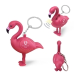 Pink Flamingo LED Keychain