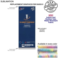 Replacement Graphics, 33.5" x 79", for Deluxe Wide Base Retractable...