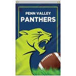 2.5' x 4' Standard Single Reverse Polyester Vertical Banners