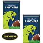 2.5' x 4' Double Sided Knitted Polyester Vertical Banner