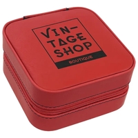 4" x 4" x 2" Leatherette Travel Jewelry Box... from ASI 74601 Calico