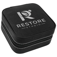 4" x 4" x 2" Leatherette Travel Jewelry Box... from ASI 74601 Calico