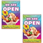 4' x 6' Standard Double Sided Polyester Vertical Banners