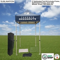 72Hr Fast Ship - 5' Premium Sublimated Tent Kit, Includes Frame,... from ASI...