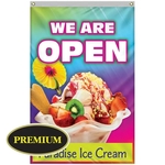 4' x 6' Single Reverse Knitted Polyester Vertical Banners