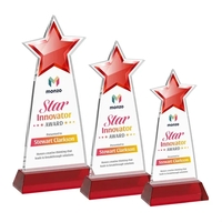 Starlite VividPrint™ Award on Hartford Base - Red
