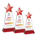 Starlite VividPrint™ Award on Hartford Base - Red
