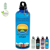 This 20-ounce translucent RPET recycled bottle delivers eco-smart refreshment...