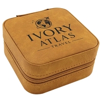 4" x 4" x 2" Leatherette Travel Jewelry Box... from ASI 74601 Calico