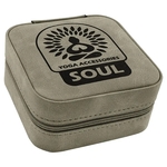 Creekside Light Green Leatherette Travel Jewelry Box