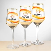 Tucson Gold Rim Wine Glass - VividPrint™