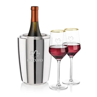 Pescara Wine Cooler & Tucson Gold Rim Wine Set... from ASI 84592 St Regis Group