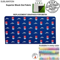 Replacement Graphics Double Sided 15'W x 8'H EuroFit Superior Block out......