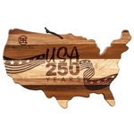 Limited Edition Rock & Branch® USA 250th Year Cutting Board