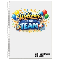 Full color composition notebook with 50 perforated sheets with wide rules,......