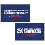 3' x 5' Double Sided Blue America 250 Anniversary Flag