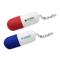 Pill Capsule Stress Reliever Keychain