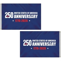 4' x 6' Double Sided Blue America 250 Anniversary Flag