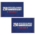 4' x 6' Double Sided Blue America 250 Anniversary Flag