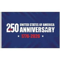 5' x 8' Single Reverse Blue America 250 Anniversary Flag