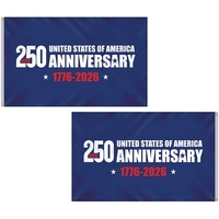 5' x 8' Double Sided Blue America 250 Anniversary Flag