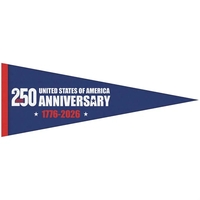 9" x 24" America 250 Anniversary Felt Pennant