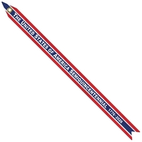 1 1/2" x 24" America 250 Anniversary Knit Polyester Streamer