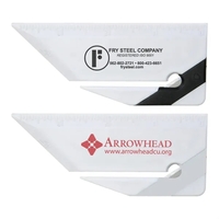 Letter opener with a stainless steel blade and 4" imperial ruler.... from ASI...