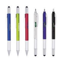 Stylus-233 Ballpoint & Ruler & Screwdriver & Level Tool