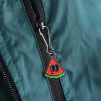 Custom diestruck zipper pull with bold color fills and premium metal... from...