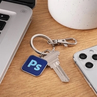 Diestruck 1 charm keychain with lobster clip attachment adds custom color......