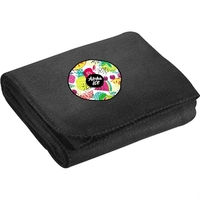 50" x 60" blanket made of 100% polyester anti-piling fleece with... from ASI...