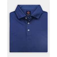Short sleeve solid baby pique features a three-button placket with lotus......