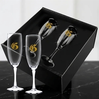 Set of Bellagio champagne glasses in Bellagio gift box.... from ASI 31518 ADNART