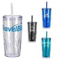 16 oz 2-in-1 Recycled Acrylic Straw Tumbler... from ASI 36730 Ariel Premium...