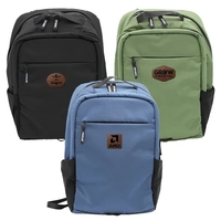 Otaria™ Computer Laptop Backpack, Leather Patch - Laser... from ASI 30270...